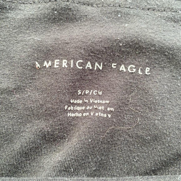 3/$30 American eagle cotton blend plain black leggings with some stretch - Picture 5 of 5